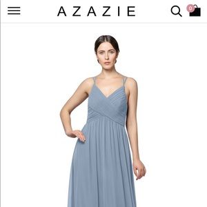NWT Azazie Dusty Blue ‘Nirene’ Bridesmaids Dress